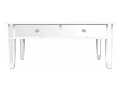 vidaxl Mesa de centro espelhada 106x45x45cm derivados de madeira/vidro^ Mesa De Centro