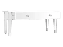 vidaxl Mesa de centro espelhada 106x45x45cm derivados de madeira/vidro^ Mesa De Centro