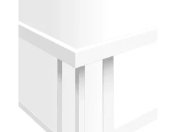 vidaxl Mesa de centro espelhada 106x45x45cm derivados de madeira/vidro^ Mesa De Centro