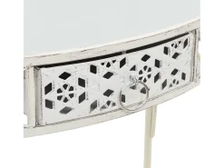 Mesa De Centro* Mesa de centro estilo francês 82x39x76 cm metal PT414964 Branco