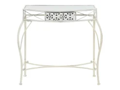 Mesa De Centro* Mesa de centro estilo francês 82x39x76 cm metal PT414964 Branco