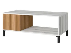 Mesa De Centro* Mesa de centro estilo nórdico Tóquio Ryado carvalho Albo 100x41 cm Branco