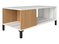 Mesa De Centro* Mesa de centro estilo nórdico Tóquio Ryado carvalho Albo 100x41 cm Branco