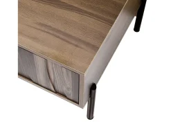 Mesa De Centro*ModernLuxe Mesa de centro estilo vintage 105x55x41 cm - com 2 gavetas - Estrutura de madeira - MDF - Natural Natural claro