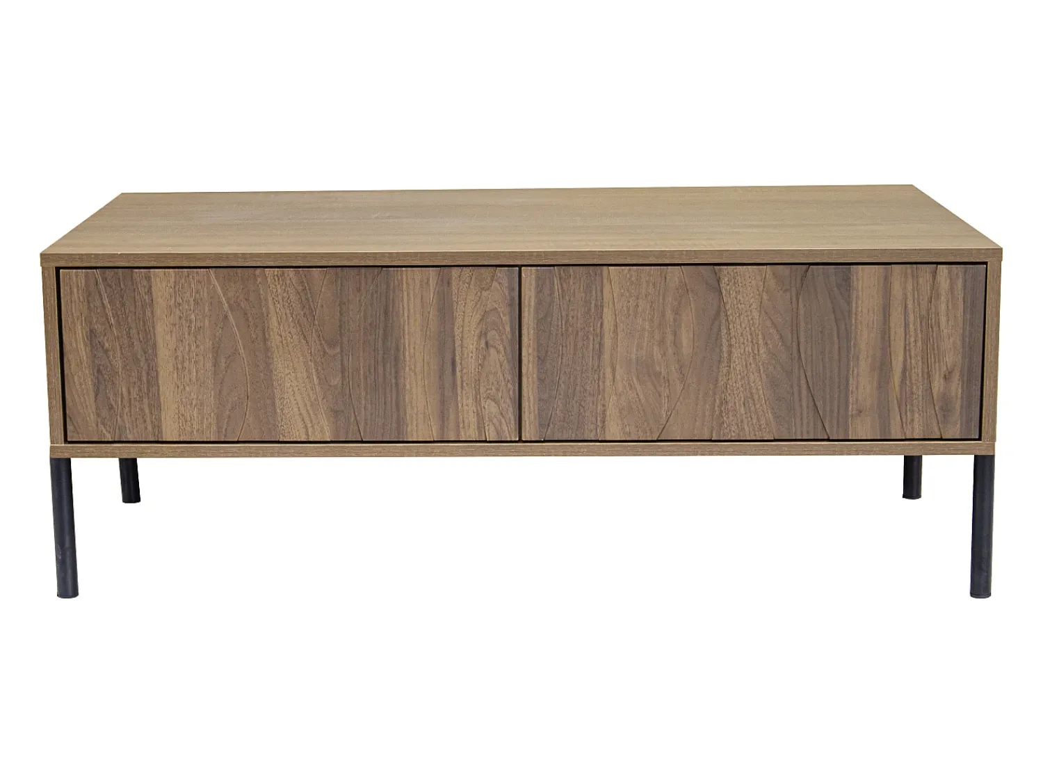 Mesa De Centro*ModernLuxe Mesa de centro estilo vintage 105x55x41 cm - com 2 gavetas - Estrutura de madeira - MDF - Natural Natural claro