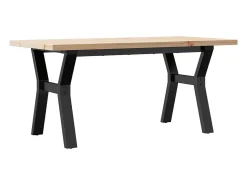 vidaxl Mesa de centro estrutura em Y 100x50x45,5cm pinho/aço^ Mesa De Centro