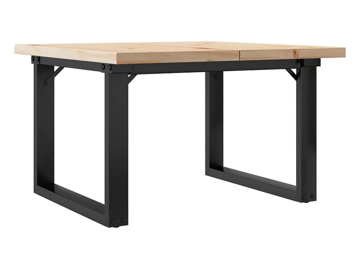 Mesa De Centro|vidaxl Mesa de centro estrutura em O 70x70x40,5 cm pinho/aço Castanho