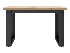 Mesa De Centro|vidaxl Mesa de centro estrutura em O 70x70x40,5 cm pinho/aço Castanho