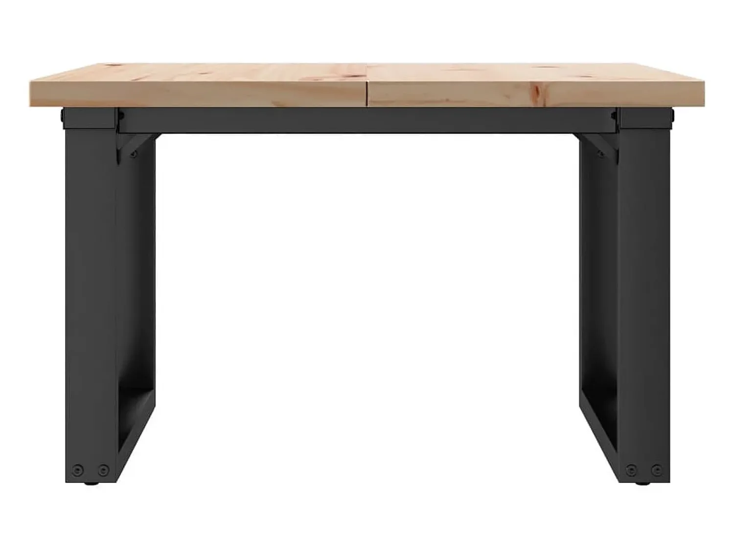 Mesa De Centro|vidaxl Mesa de centro estrutura em O 70x70x40,5 cm pinho/aço Castanho