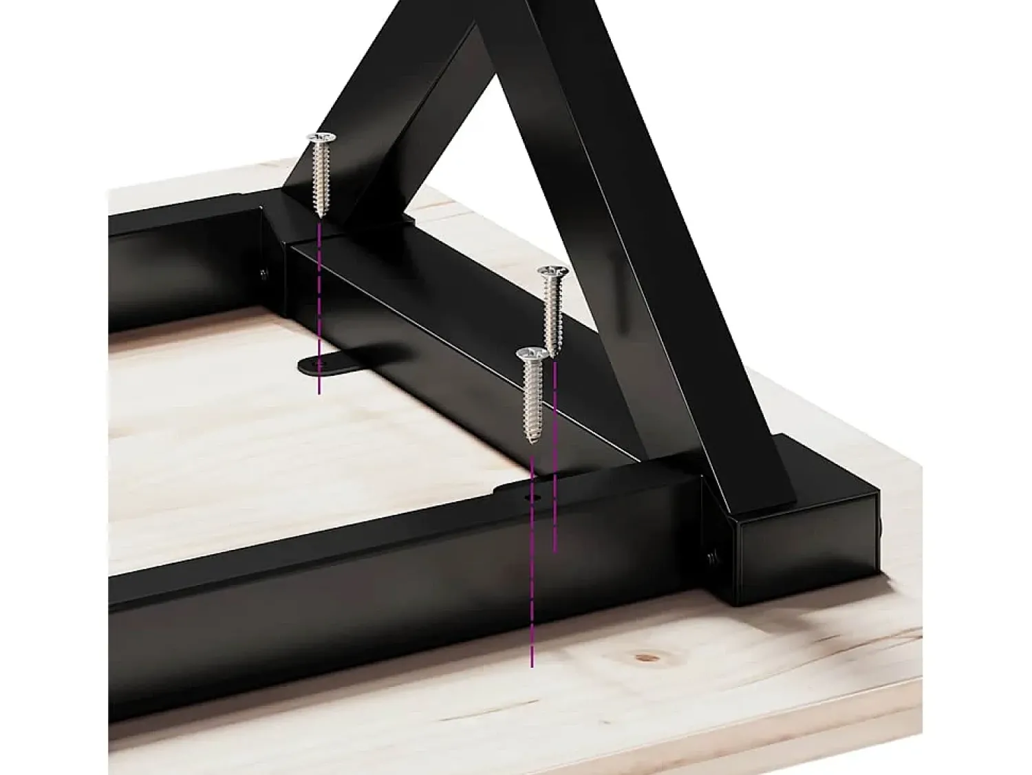Mesa De Centro*vidaxl Mesa de centro estrutura em X 110x40x45cm pinho e aço Natural claro