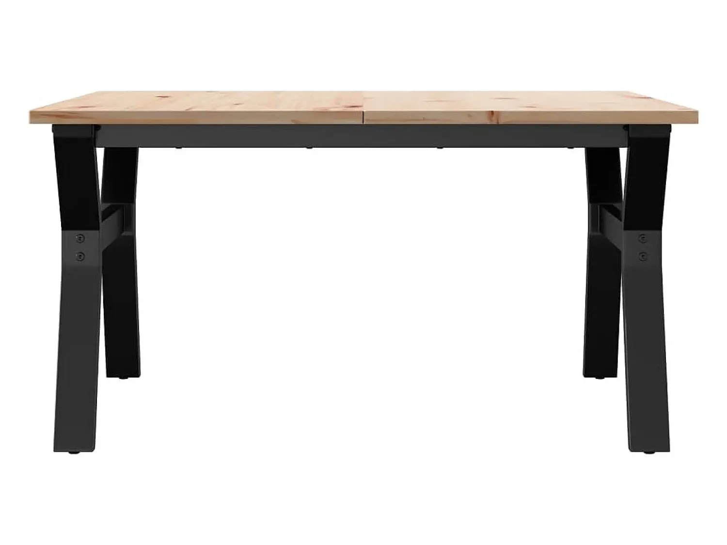 Mesa De Centro|vidaxl Mesa de centro estrutura em Y 80x80x45 cm pinho e aço Castanho