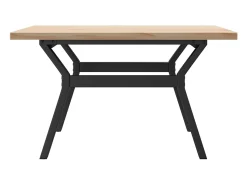Mesa De Centro* Mesa de centro estrutura em Y 80x80x45,5 cm pinho/ferro fundido PT124264 Castanho