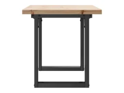 Mesa De Centro| Mesa de centro estrutura em O 90x40x45,5 cm pinho/ferro fundido PT431914 Castanho