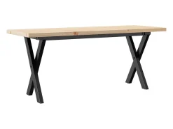 Mesa De Centro|vidaxl Mesa de centro estrutura em X 110x40x45,5cm pinho/aço Natural claro