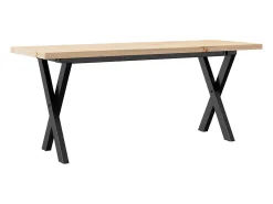 Mesa De Centro|vidaxl Mesa de centro estrutura em X 110x40x45,5cm pinho/aço Natural claro