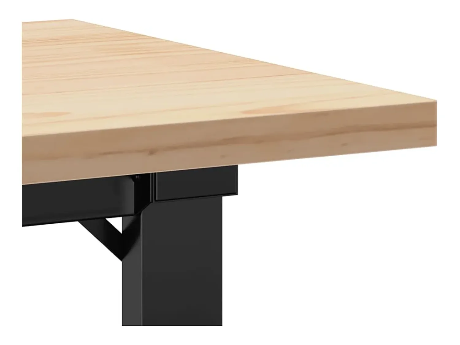 Mesa De Centro*vidaxl Mesa de centro estrutura em O 90x40x45,5 cm pinho/aço Castanho