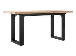 Mesa De Centro*vidaxl Mesa de centro estrutura em O 90x40x45,5 cm pinho/aço Castanho