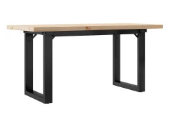 Mesa De Centro*vidaxl Mesa de centro estrutura em O 90x40x45,5 cm pinho/aço Castanho