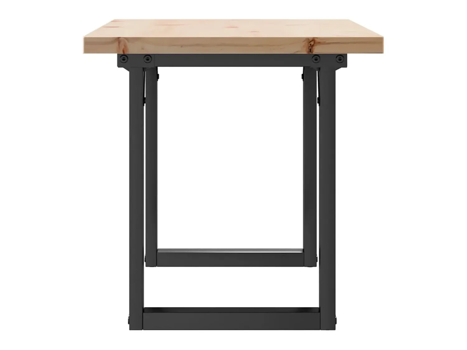 Mesa De Centro*vidaxl Mesa de centro estrutura em O 90x40x45,5 cm pinho/aço Castanho