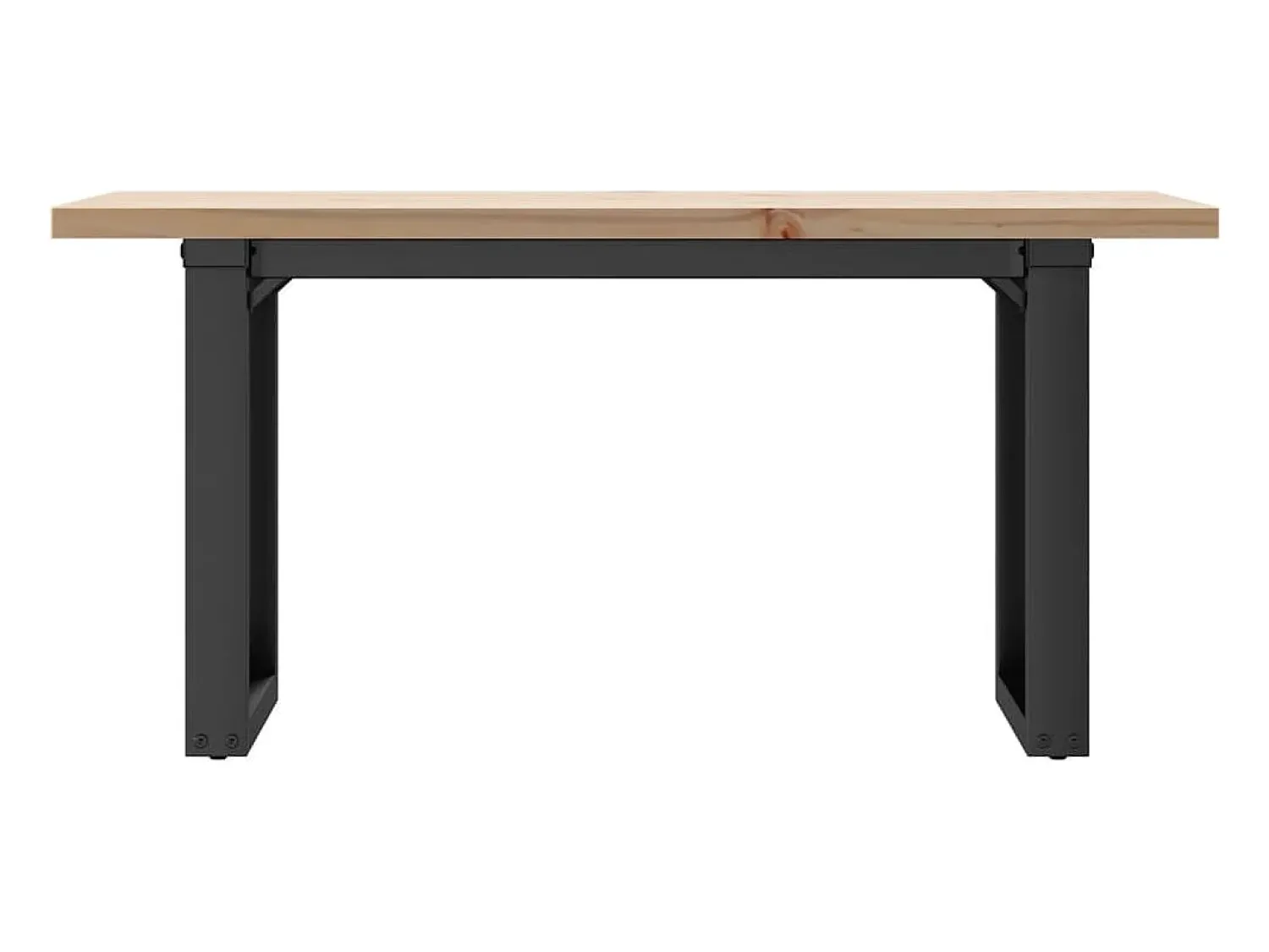 Mesa De Centro*vidaxl Mesa de centro estrutura em O 90x40x45,5 cm pinho/aço Castanho