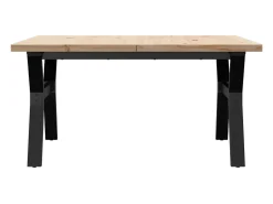 Mesa de centro estrutura em Y 90x90x45,5 cm pinho/ferro fundido PT941336^ Mesa De Centro