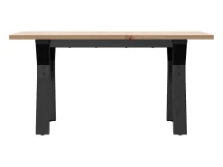 Online vidaxl Mesa de centro estrutura em Y 80x50x40 cm pinho e aço Castanho