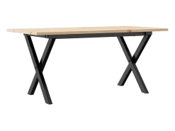 Mesa De Centro| Mesa de centro estrutura em X 100x50x45cm pinho e ferro fundido PT453117 Castanho
