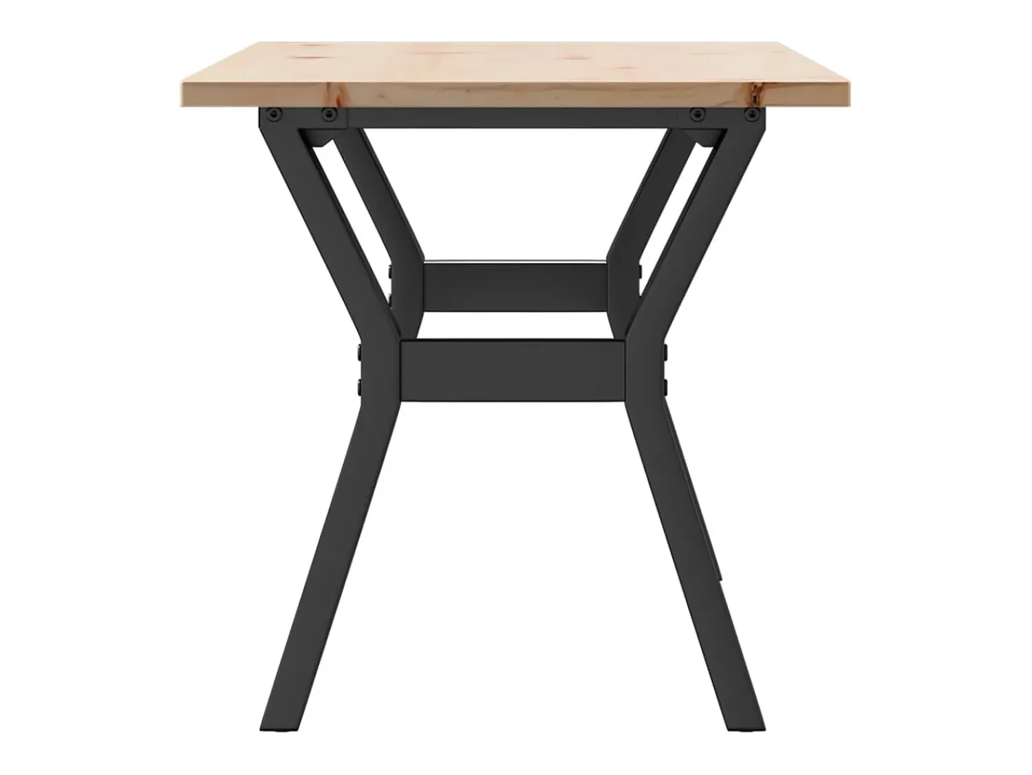 Mesa De Centro| Mesa de centro estrutura em Y 100x50x45cm pinho e ferro fundido PT550340 Castanho