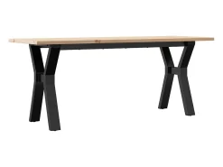 Mesa De Centro*vidaxl Mesa de centro estrutura em Y 110x40x45cm pinho e aço Natural claro