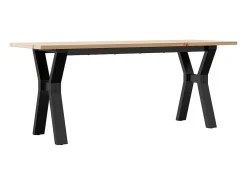 Mesa De Centro*vidaxl Mesa de centro estrutura em Y 110x40x45cm pinho e aço Natural claro