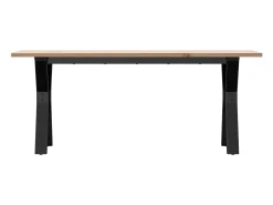Mesa De Centro*vidaxl Mesa de centro estrutura em Y 110x40x45cm pinho e aço Natural claro