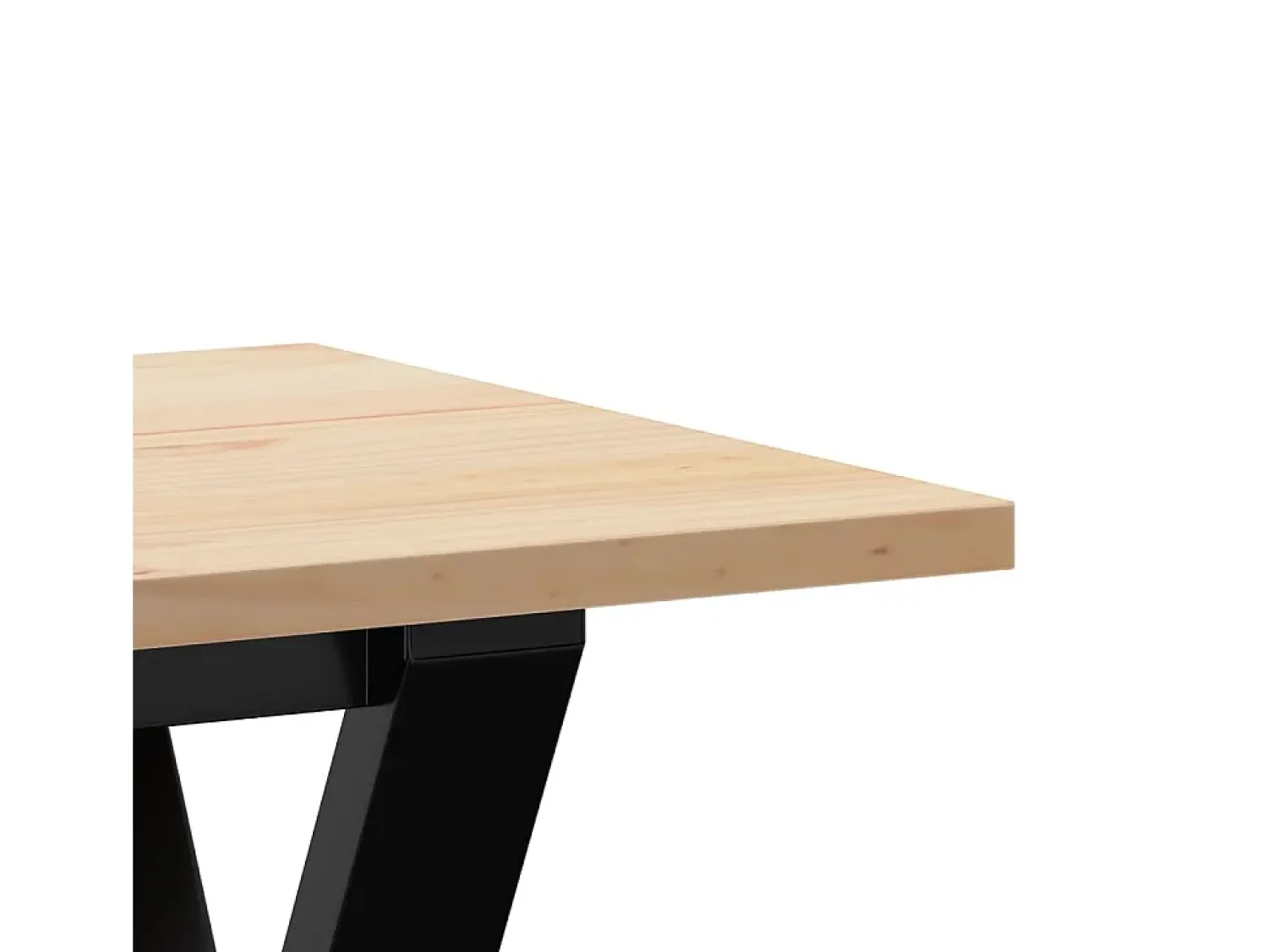 Mesa De Centro*vidaxl Mesa de centro estrutura em Y 110x40x45cm pinho e aço Natural claro