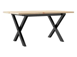 Mesa De Centro|vidaxl Mesa de centro estrutura em X 80x50x40 cm pinho e aço Natural claro