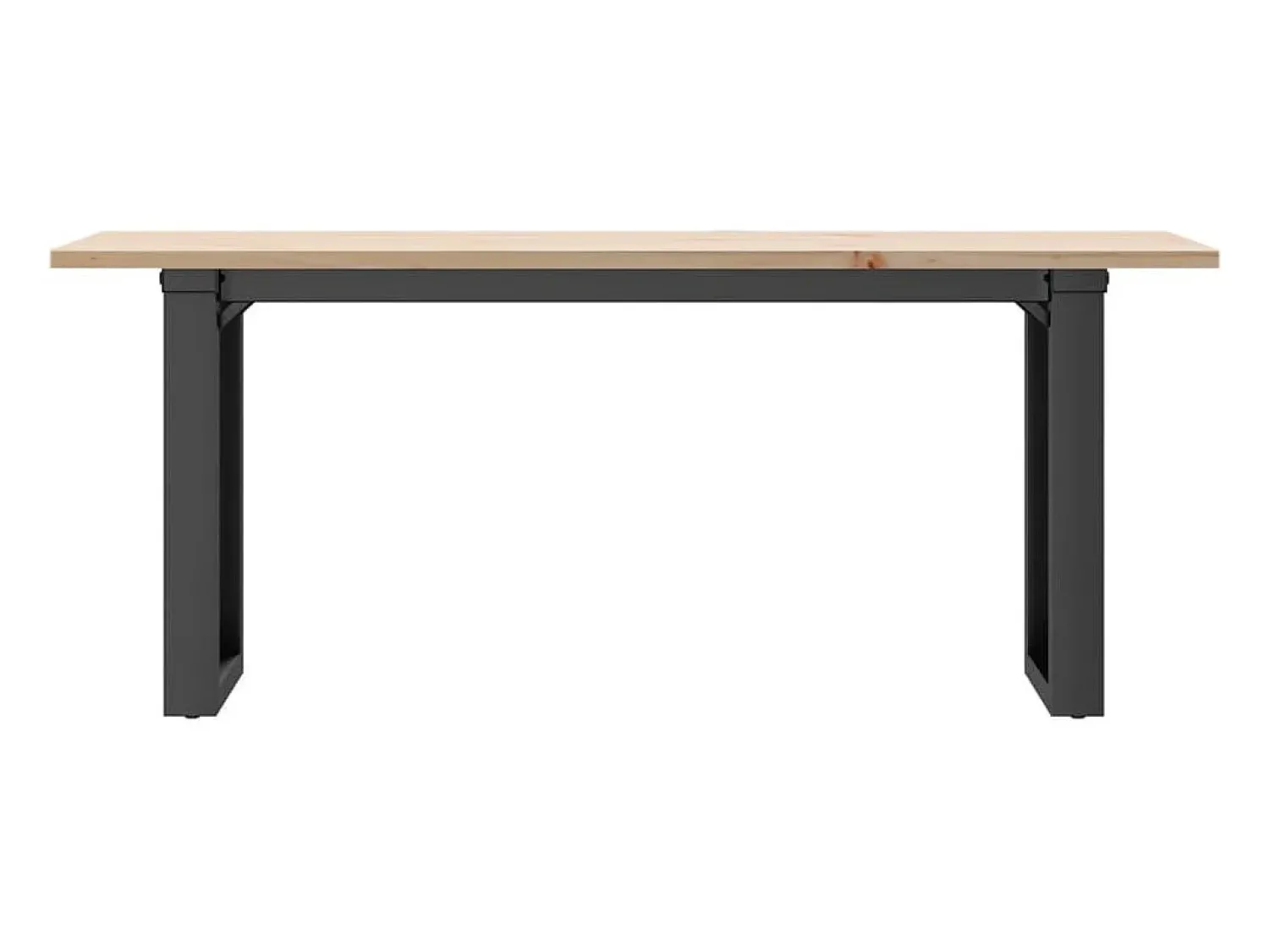 Mesa De Centro| Mesa de centro estrutura em O 110x40x45cm pinho e ferro fundido PT872151 Castanho