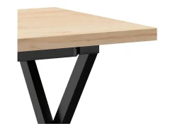 Clearance vidaxl Mesa de centro estrutura em X 90x40x45,5 cm pinho/aço Castanho