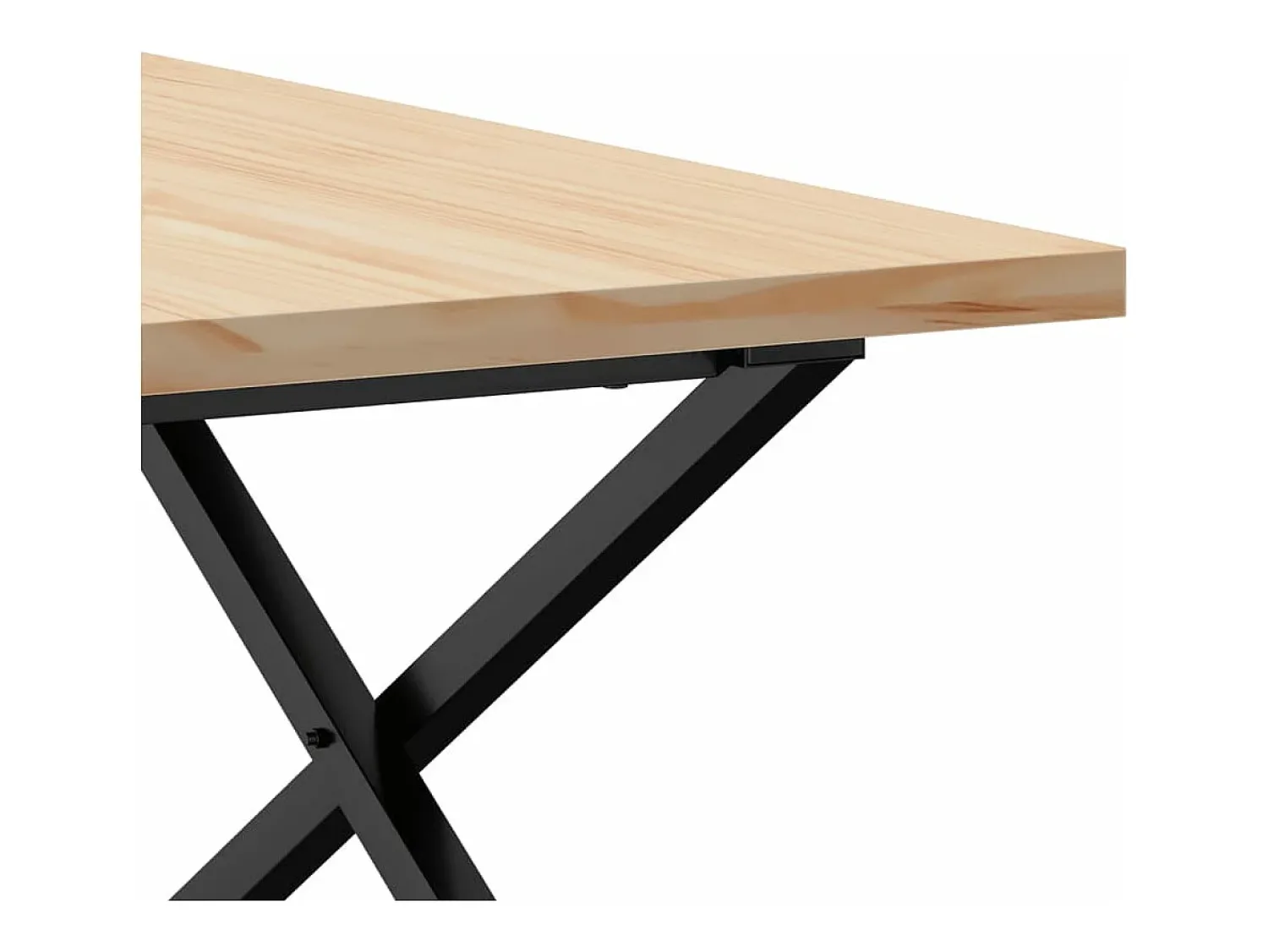vidaxl Mesa de centro estrutura em X 80x80x45,5 cm pinho/aço^ Mesa De Centro