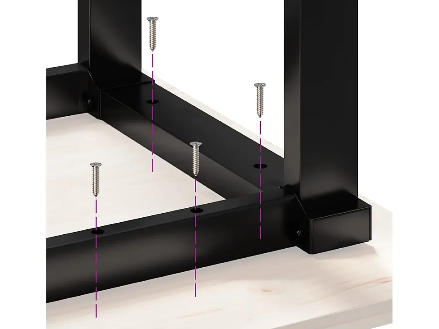 vidaxl Mesa de centro estrutura em O 90x40x45 cm pinho e aço Castanho