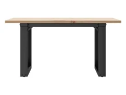 Mesa De Centro|vidaxl Mesa de centro estrutura em O 80x50x40 cm pinho e aço Castanho