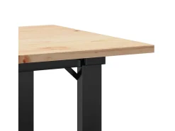 Mesa De Centro|vidaxl Mesa de centro estrutura em O 80x50x40 cm pinho e aço Castanho