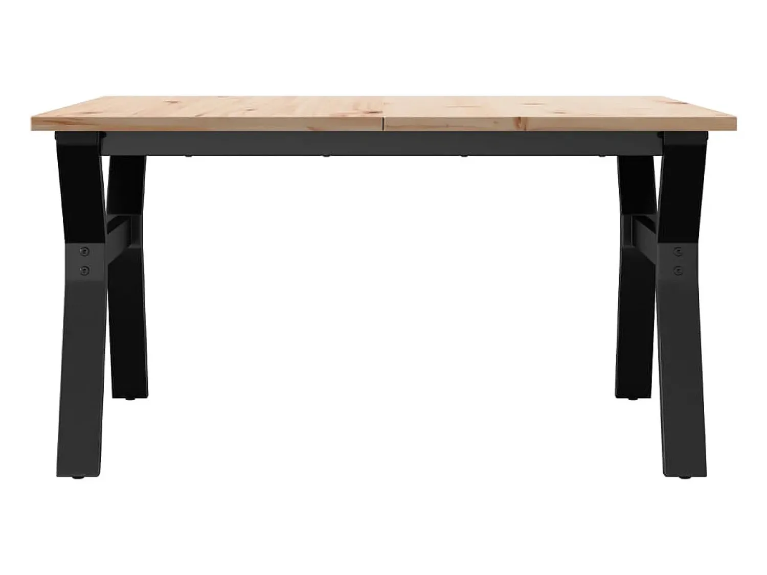 Mesa De Centro*vidaxl Mesa de centro estrutura em Y 90x90x45 cm pinho e aço Castanho