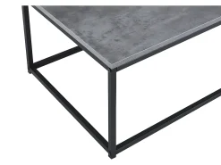 Mesa De Centro*Meublorama Mesa de centro EWING com efeito de pedra cinza, ideal para uma sala de estar única Cinzento