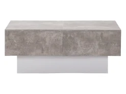 Merax Mesa de centro extensível - Madeira MDF - Estilo moderno - para sala, escritório - Cinza^ Mesa De Centro