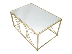 Clearance MESA DE CENTRO EXY 90X60X45 CM Prateado