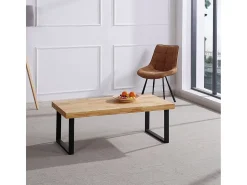 Mesa De Centro| Mesa de centro Fabrik carvalho/ Estilo industrial Sala de estar moderna Preto