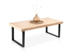 Mesa De Centro| Mesa de centro Fabrik carvalho/ Estilo industrial Sala de estar moderna Preto