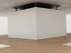Mesa De Centro*Vente-unique Mesa de centro FAUSTO - Tampo giratório - MDF lacado bicolor Natural claro / Branco