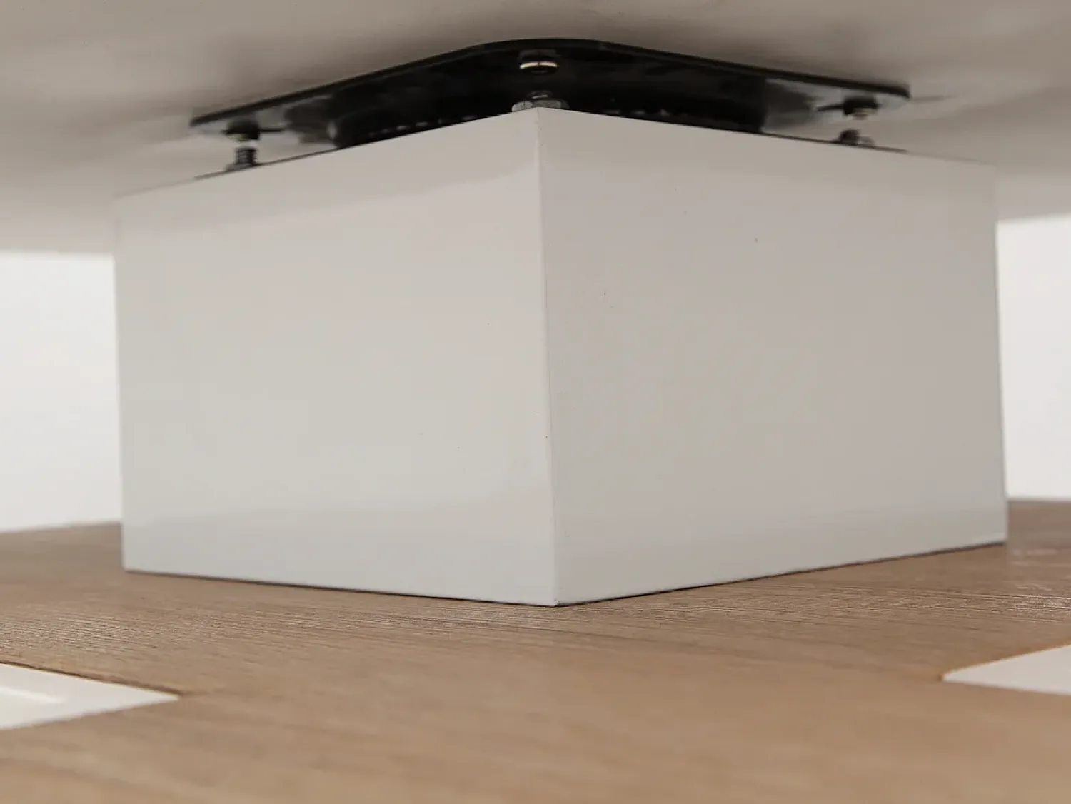 Mesa De Centro*Vente-unique Mesa de centro FAUSTO - Tampo giratório - MDF lacado bicolor Natural claro / Branco