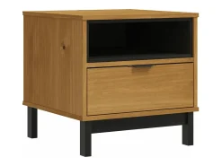 Online Mesa de centro FLAM 50x50x50 cm madeira de pinho maciça PT310349 Castanho