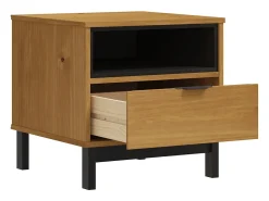Online Mesa de centro FLAM 50x50x50 cm madeira de pinho maciça PT310349 Castanho