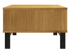New Mesa de centro FLAM 100x50x32,5 cm madeira de pinho maciça PT309820 Castanho